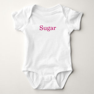Zucker und Gewürz (2 Seiten) Baby Strampler