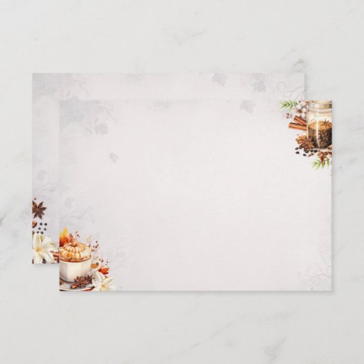 Zucker und Gewürz Basiskarte Begleitkarte (Vorne/Hinten)