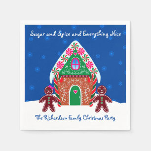 Zucker und Gewürz Lebkuchen Weihnachten Serviette
