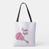 Zucker und Gewürz Polka Dot Baby Rattle Tasche (Rückseite)