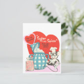 Zucker und Gewürz Postkarte (Stehend Vorderseite)