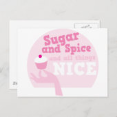 Zucker und Gewürz und alles Gute! Postkarte (Vorne/Hinten)
