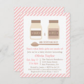 Zucker und Gewürz und alles Nizza Babyparty Einladung (Vorne/Hinten)