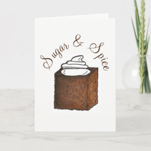 Zucker und Gewürze Alles Gute Lebkuchen Kuchen Feiertagskarte