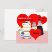 Zucker und Gewürze - altmodische Valentine Card Ku (Vorne/Hinten)