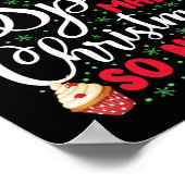 Zucker und Gewürze backen Weihnachten so schön Poster (Ecke)