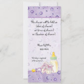 Zucker und Gewürze, Kinderdusche zur Einladung (Rückseite)