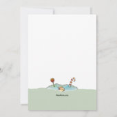 Zucker und Gewürze Lebkuchen Haus Dekorieren Party Einladung (Rückseite)