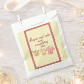 Zucker und Gewürze und alles Nizza Baby Dusche Geschenktütchen (Ausgeschnitten)