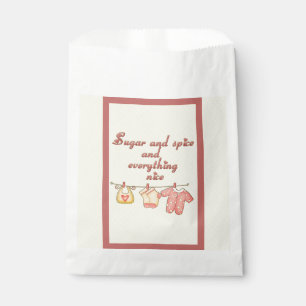 Zucker und Gewürze und alles Nizza Baby Dusche Geschenktütchen