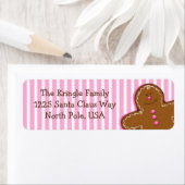 Zucker- und Gewürzgingerbrot-Adressetikett (Insitu)