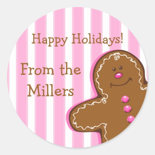 Zucker und Gewürzgingerbrot, auf dem Aufkleber für (Vorderseite)