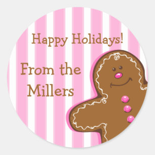 Zucker und Gewürzgingerbrot, auf dem Aufkleber für