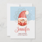 Zucker- und Gewürzkarte Mitteilungskarte (Vorderseite)