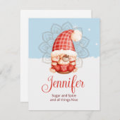 Zucker- und Gewürzkarte Mitteilungskarte (Vorne/Hinten)