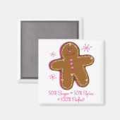 Zucker- und GewürzLebkuchenmagnet Magnet (Vorderseite/Rückseite)