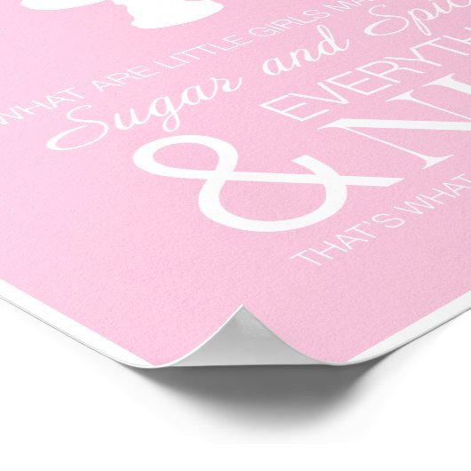 Zucker- und Gewürzposter Poster (Ecke)