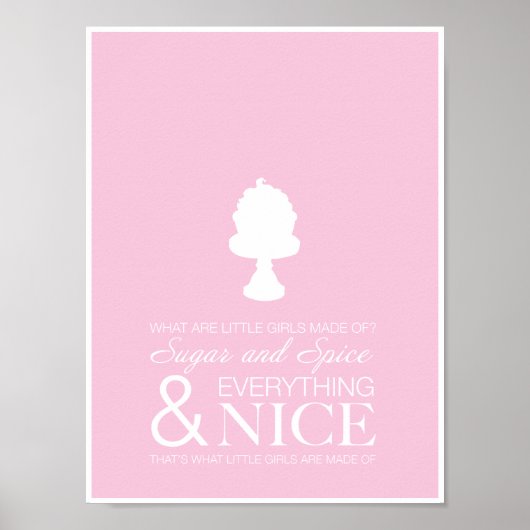 Zucker- und Gewürzposter Poster (Vorne)