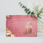 Zucker- und Gewürzrezeptkarte Begleitkarte (Stehend Vorderseite)