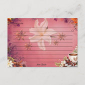 Zucker- und Gewürzrezeptkarte Begleitkarte (Rückseite)