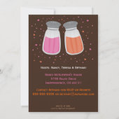 Zucker- und GewürzShakers-Babydusche Einladung (Rückseite)