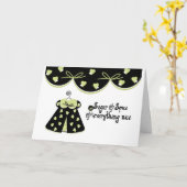 Zucker und Spice Baby Glückwunsch Karte (Gelbe Blume)