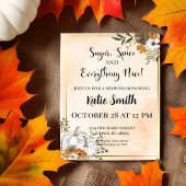 Zucker und Spice Fall Dusche laden ein Einladung