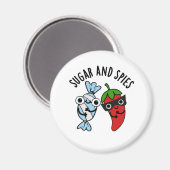 Zucker und Spies Gewürzpuppe Magnet (Vorderseite/Rückseite)