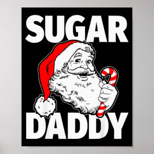Zucker Vintage Daddy Santa Claus Zuckerstange Erwa Poster