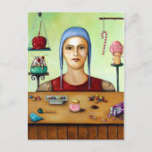 Zuckerabhängig Postkarte (Vorderseite)