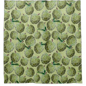 Zuckerapplikationsfarbe | Grün Duschvorhang (Vorderseite)