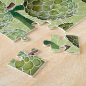 Zuckerapplikationsfarbe | Grün Puzzle (Seite)