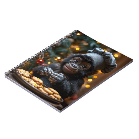 Zuckerbäcker Gorilla Notizbuch Notizblock (Linke Seite)