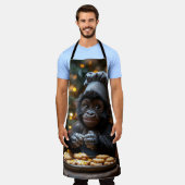 Zuckerbäcker Gorilla Schürze (Getragen)