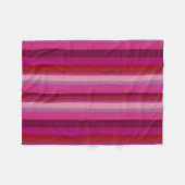 Zuckerbonbonstreifen Fleecedecke (Vorderseite (Horizontal))