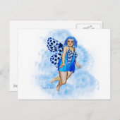 Zuckerbrocken - Blueberry Ripple Postkarte (Vorne/Hinten)