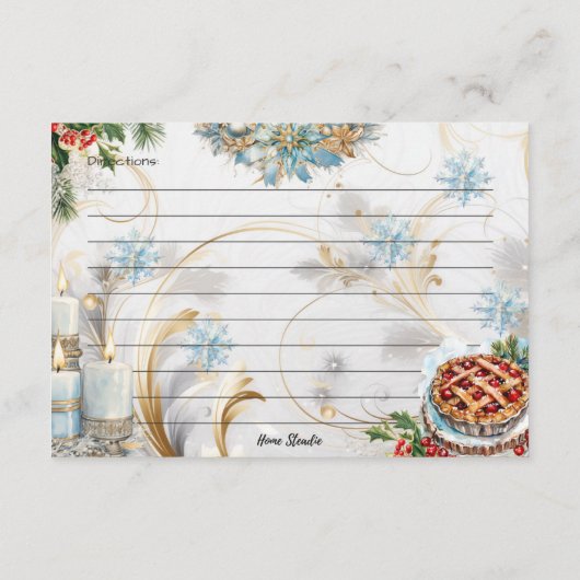 Zuckercoat It Rezept Card Begleitkarte (Rückseite)