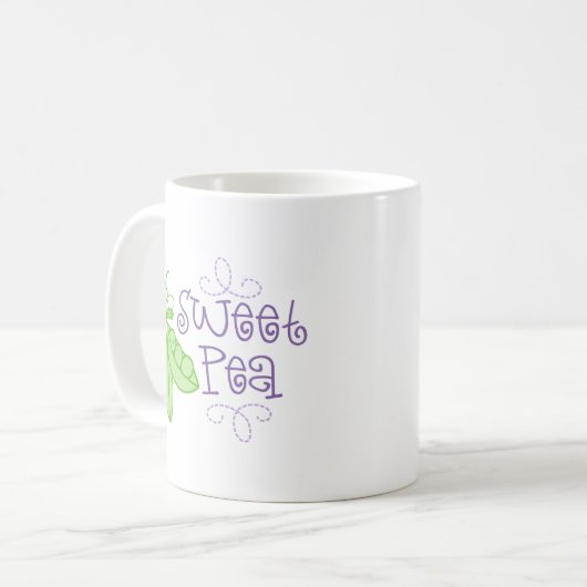 Zuckererbse Kaffeetasse (Vorderseite Links)