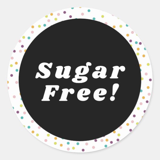 Zuckerfreie, individuell anpassbare Bäckereimarke Runder Aufkleber (Vorderseite)