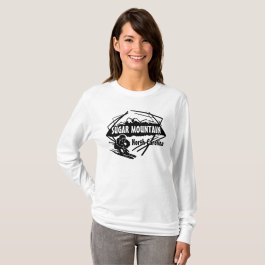 ZuckergebirgsNorth Carolina-Damen Hoodie T-Shirt (Vorne ganz)