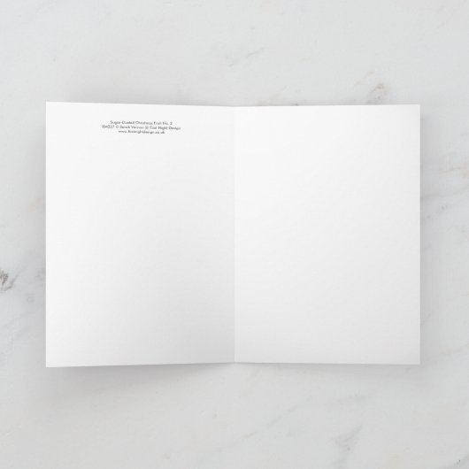 Zuckergetränke Feiertagskarte (Innenseite)