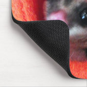 Zuckerglänzer in Orange-Hängepflanze Mousepad (Ecke)