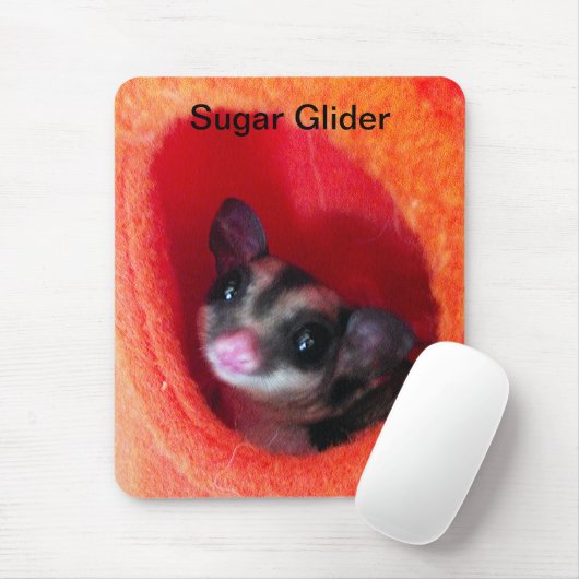 Zuckerglänzer in Orange-Hängepflanze Mousepad (Mit Mouse)