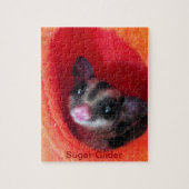 Zuckerglänzer in Orange-Hängepflanze Puzzle (Vertikal)