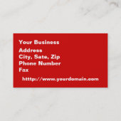 Zuckerglänzer in Orange-Hängepflanze Visitenkarte (Rückseite)