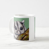 Zuckergleiter-Malerei Kaffeetasse (Vorderseite Links)