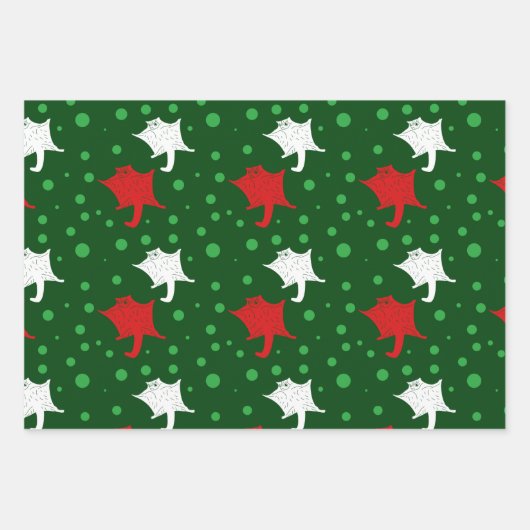 Zuckergleitern Gemusterte Abpackpapierblätter Geschenkpapier Set (Vorderseite 3)