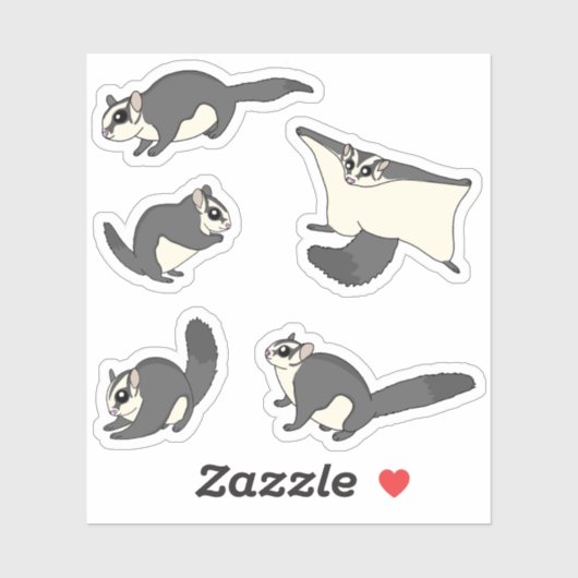 Zuckergrüber Aufkleber (Blatt)