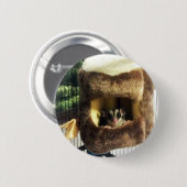 Zuckergrüber in Furry Tree Truck Hängebett Button (Vorne & Hinten)