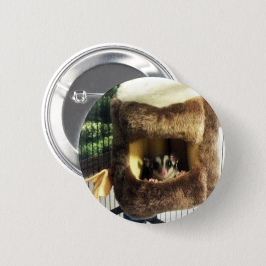 Zuckergrüber in Furry Tree Truck Hängebett Button (Vorne & Hinten)